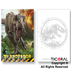 JURASSIC WORLD ANOTADOR MINI x 10